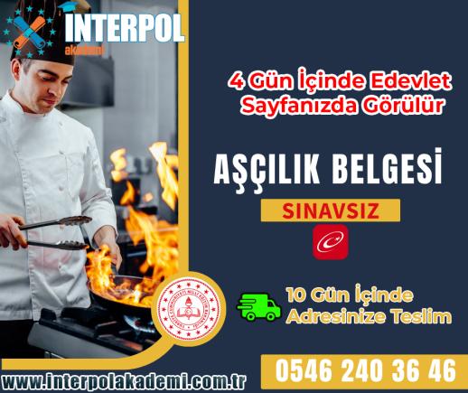 Aşçılık Ustalık Belgesi - İnterpol Akademi