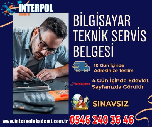 Bilgisayar Teknik Servis Belgesi - İnterpol Akademi
