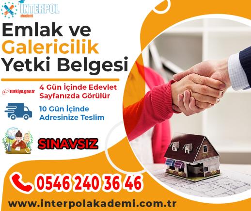 Emlak ve Galericilik Yetki Belgesi - İnterpol Akademi