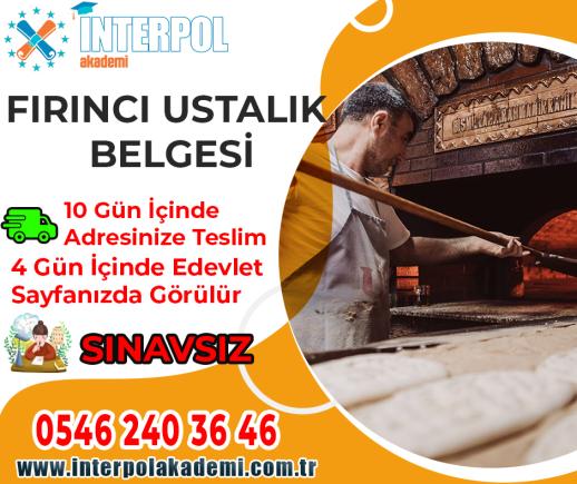 Fırıncılık Ustalık Belgesi - İnterpol Akademi