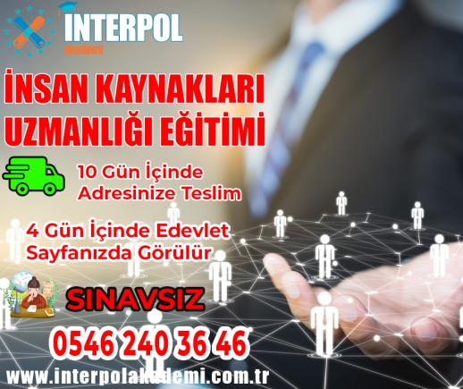 İnsan Kaynakları Uzmanlığı Eğitim Belgesi - İnterpol Akademi