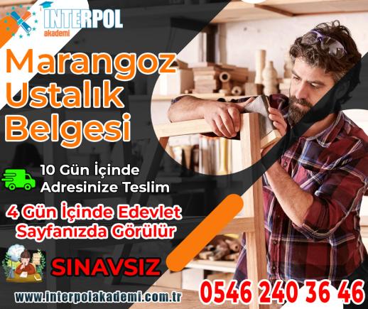 Marangoz Ustalık Belgesi - İnterpol Akademi